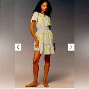 Anthropologie Somerset mini dress embroidered Limited Edition - medium